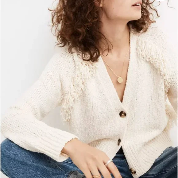 Madewell Chatterton Fringe Cardigan - Picture 1 of 4